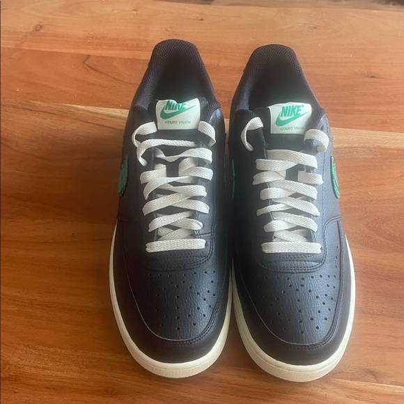 Nike Court Vision Black and White Sneakers - Picture 3 of 10